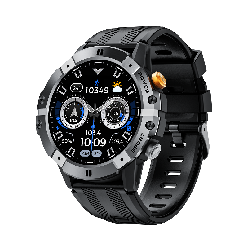 Smart watch with full health monitoring, accurate heart rate SpO2, 7+ days battery for ease