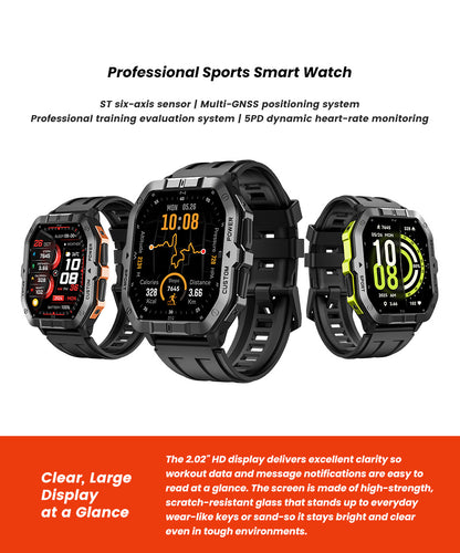 C32 Pro BLE5.4 Bluetooth Calling Smart Bracelet Altitude Barometer Compass Sports Watch