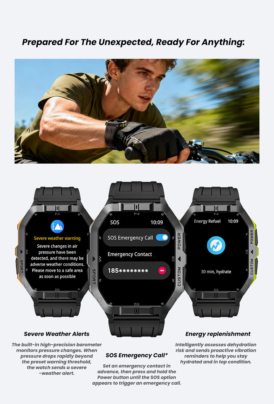 C32 Pro BLE5.4 Bluetooth Calling Smart Bracelet Altitude Barometer Compass Sports Watch