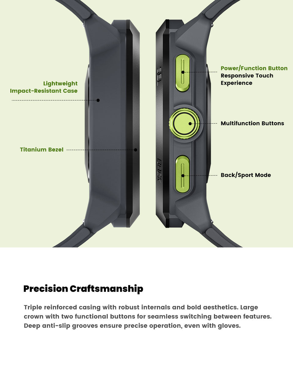 Outdoor Smart Watch – Weather Forecast, Compass, Essential for Hiking Trips