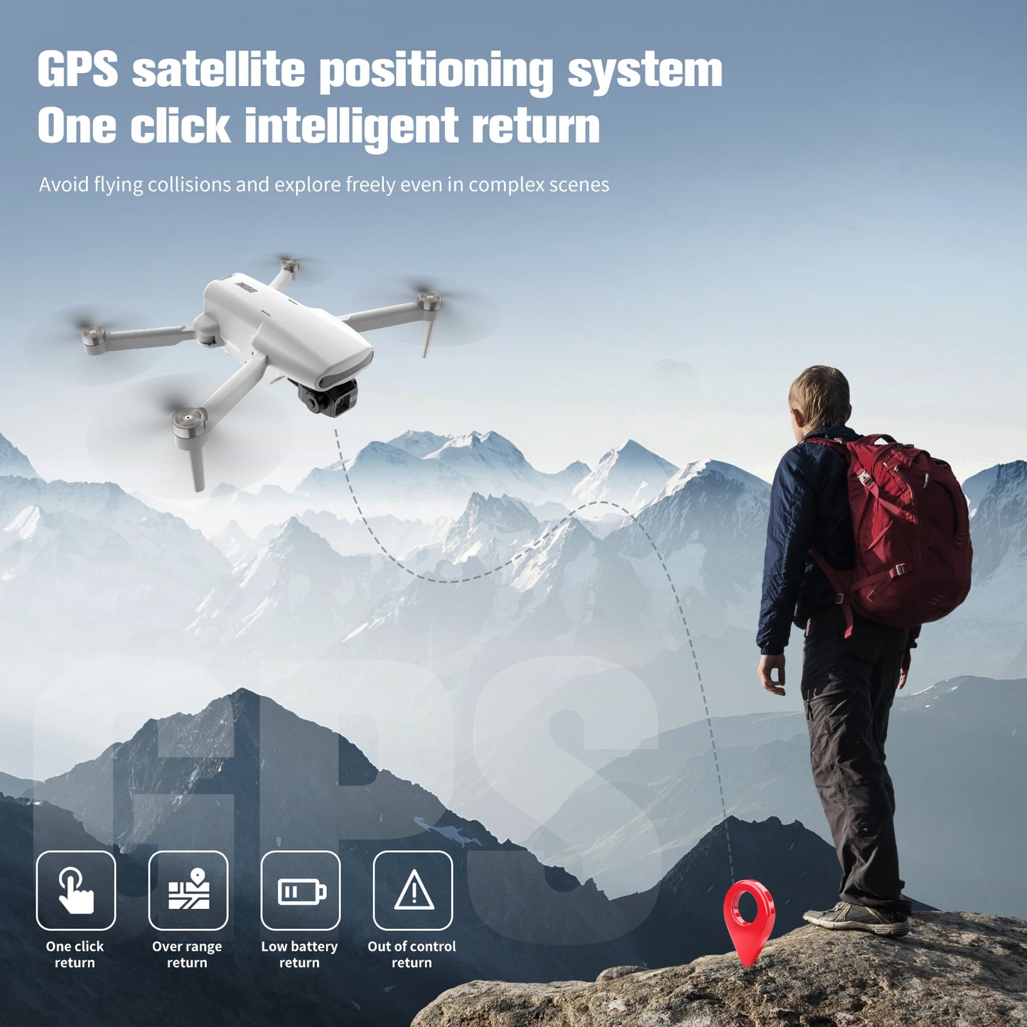 Kid’s drone with one - key return function is safe and reliable for young beginners