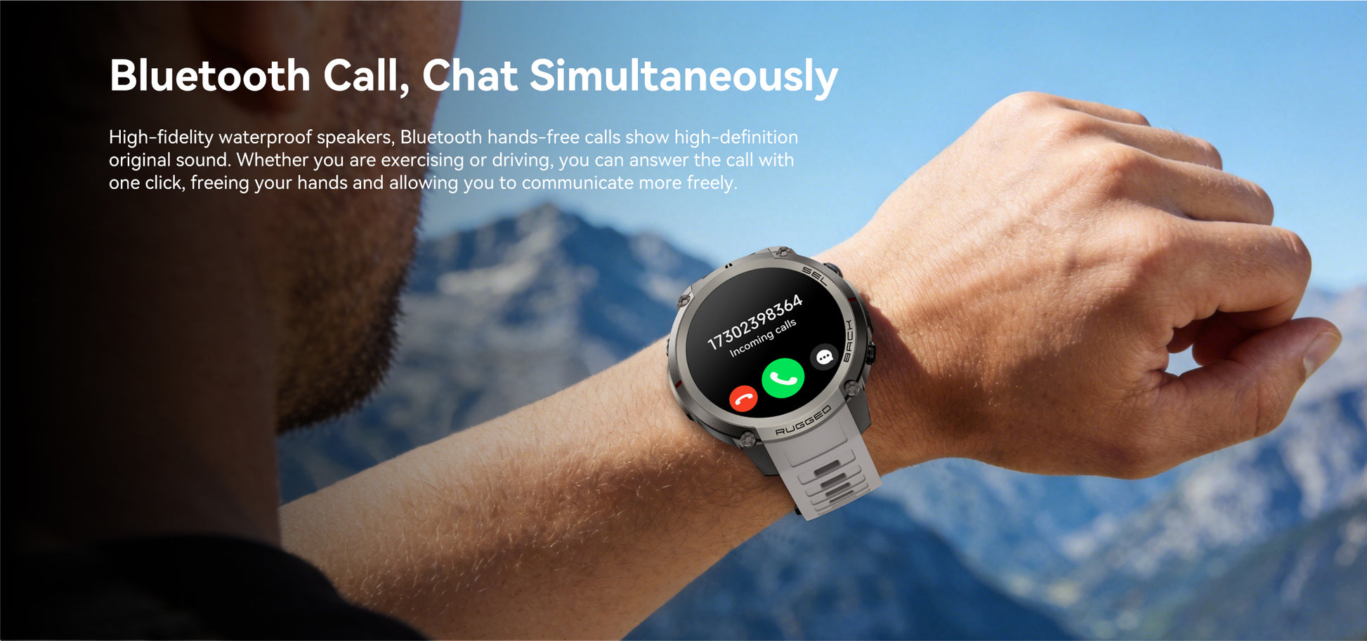 DM59-GPS Outdoor Sport Watch With Offline Map AMOLED Full Touch Screen 5ATM Waterproof Smart Watch