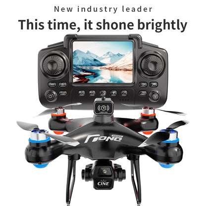 E55 Air Brushless Drone With 2.4" Screen Remote  Dual Camera Obstacle Avoidance Quadcopter
