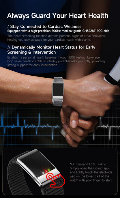 E900 Smart Watch 24H Sleep Heart Rate Body Composition Tracker IP68 Waterproof