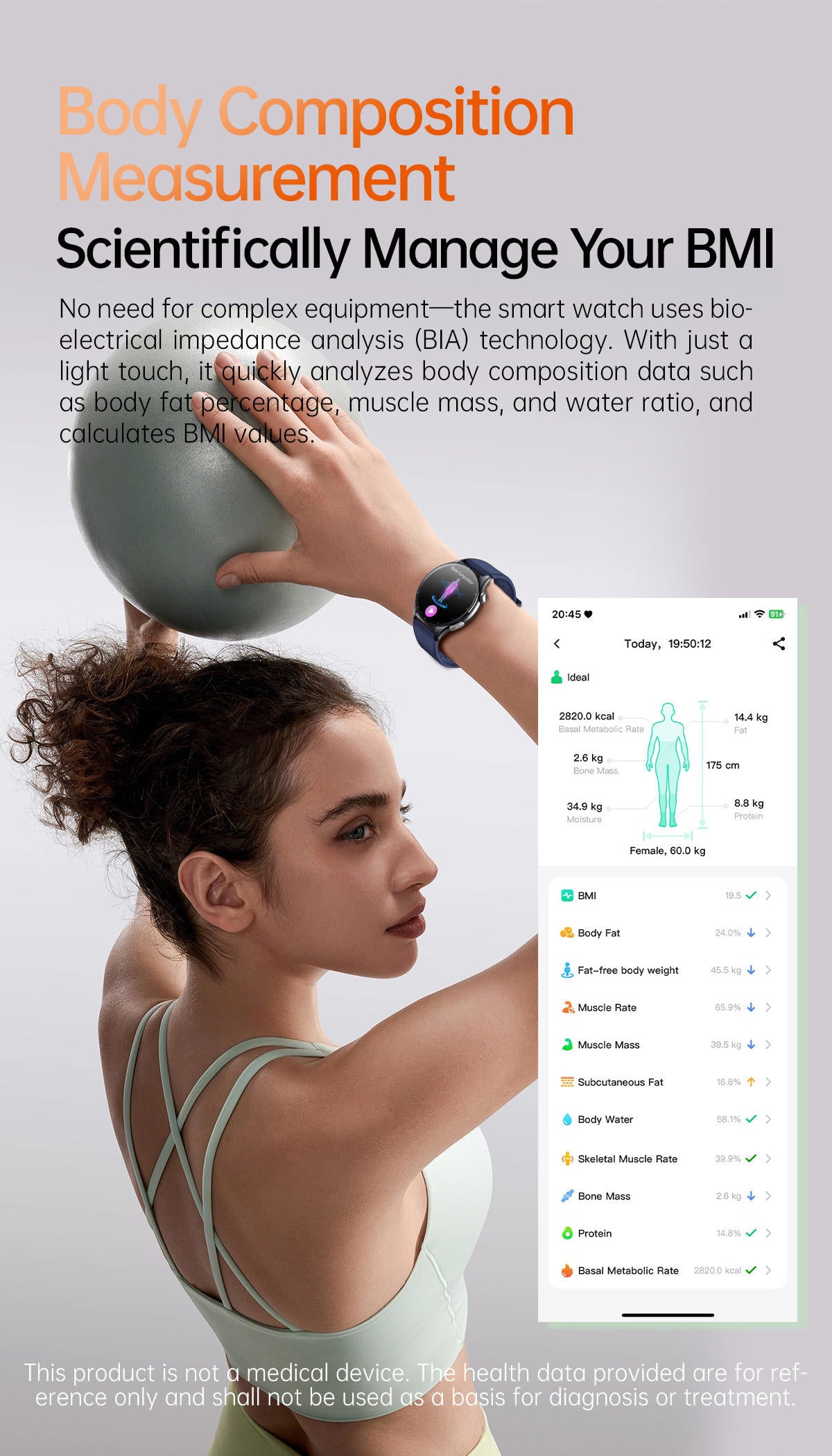 Smart wake-up function, turn on screen automatically when lifting your wrist