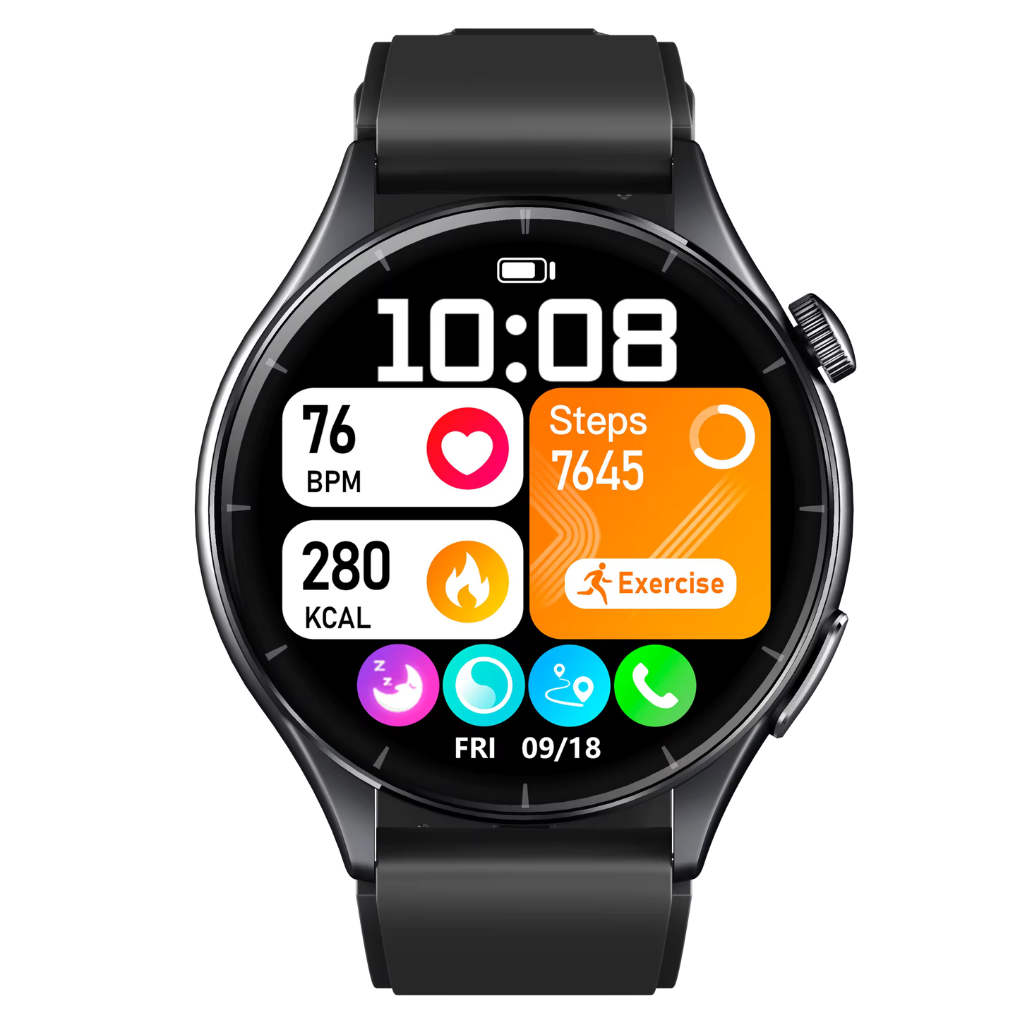 Smart wake-up function, turn on screen automatically when lifting your wrist