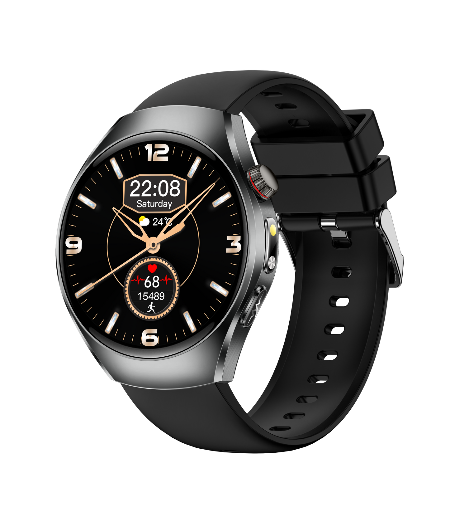 Minimalist smart watch, simple dial design, slim and comfortable, no burden for daily wearing