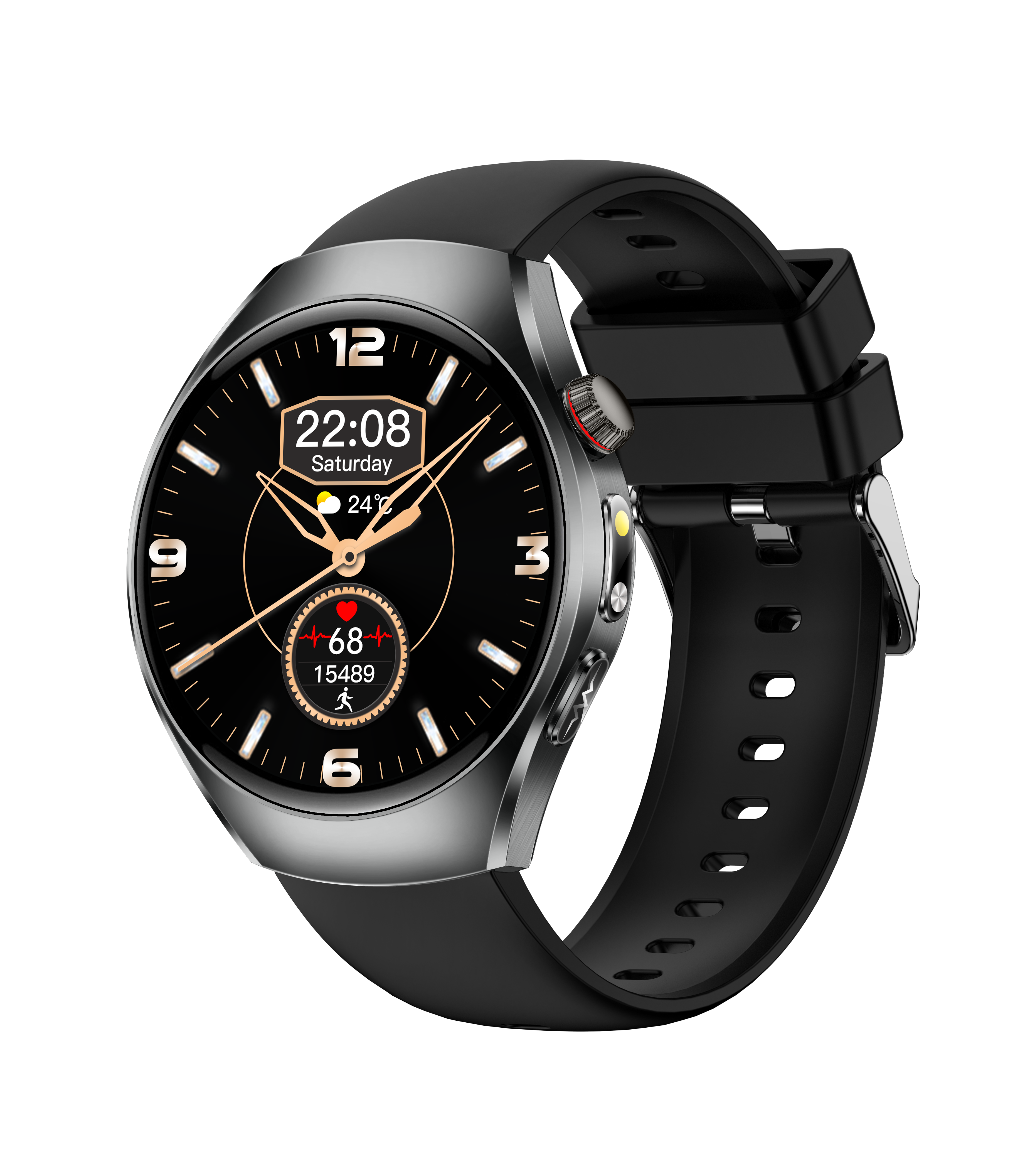 Minimalist smart watch, simple dial design, slim and comfortable, no burden for daily wearing