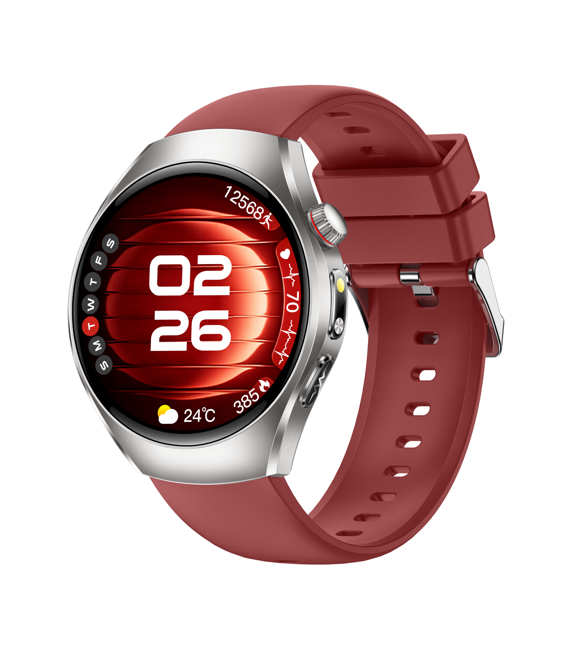 Minimalist smart watch, simple dial design, slim and comfortable, no burden for daily wearing