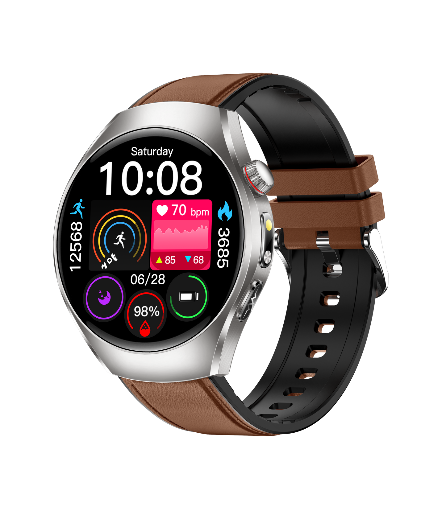 Minimalist smart watch, simple dial design, slim and comfortable, no burden for daily wearing