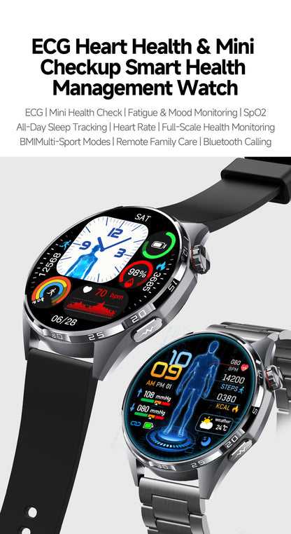 ET461 Smart Watch 1.43" AMOLED Full Touch Screen BLE5.3 Bluetooth Call IP68 Waterproof Sports Watch