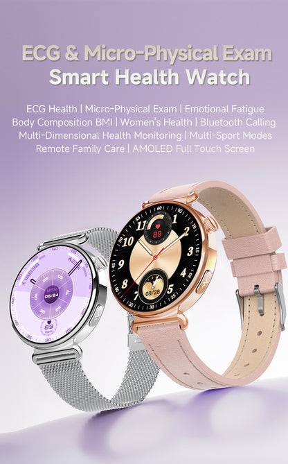 ET493 1.32" AMOLED Smart Watch Full Touch Screen Bluetooth Call Sports Smartwatch