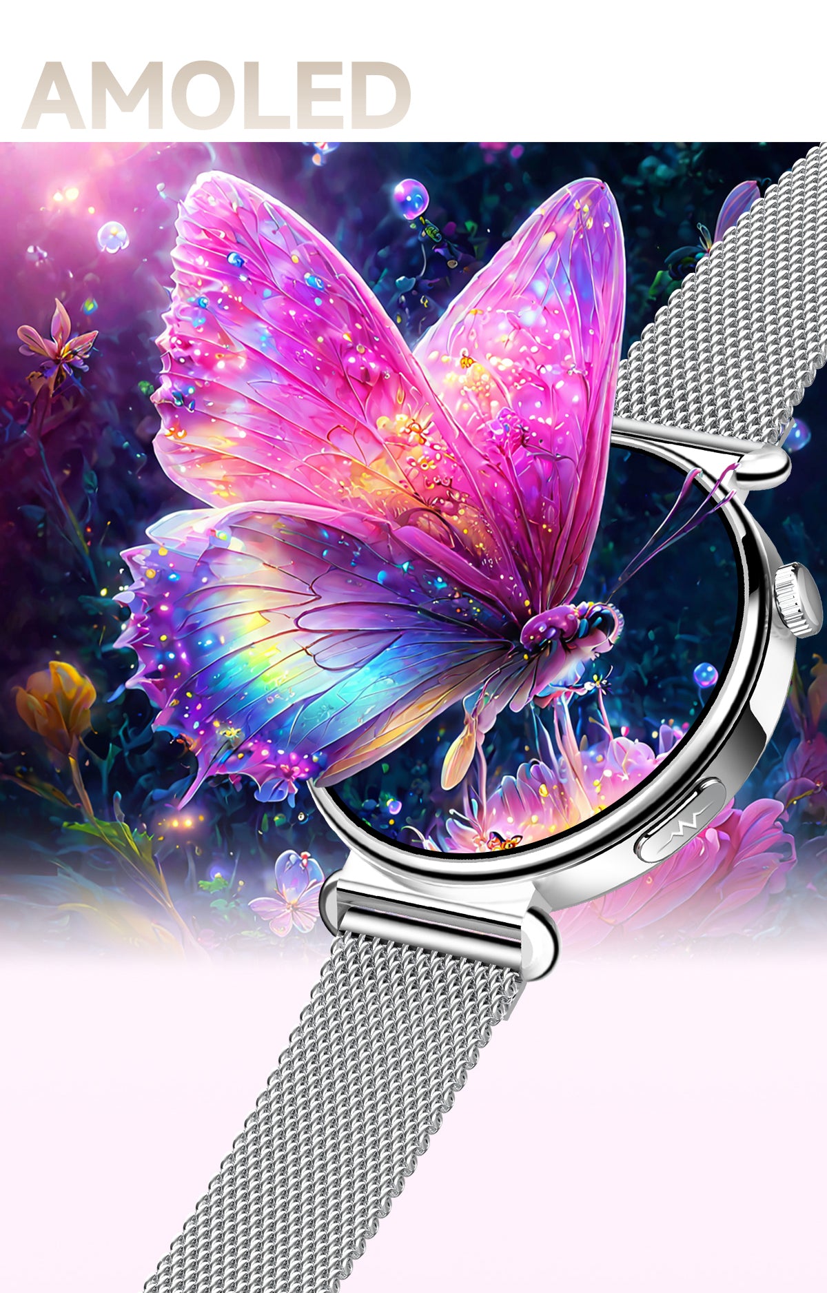 ET493 1.32" AMOLED Smart Watch Full Touch Screen Bluetooth Call Sports Smartwatch