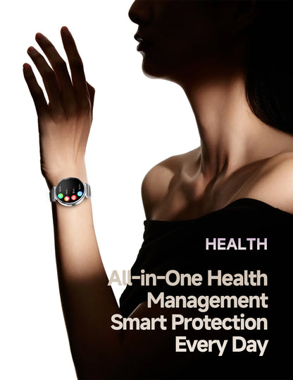 ET493 1.32" AMOLED Smart Watch Full Touch Screen Bluetooth Call Sports Smartwatch