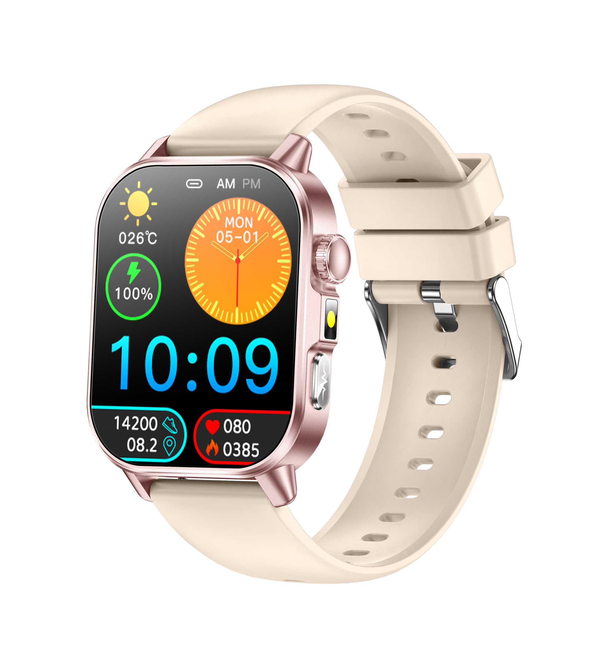 Smart body temperature monitoring watch, measure temperature in real time, find body abnormalities timely