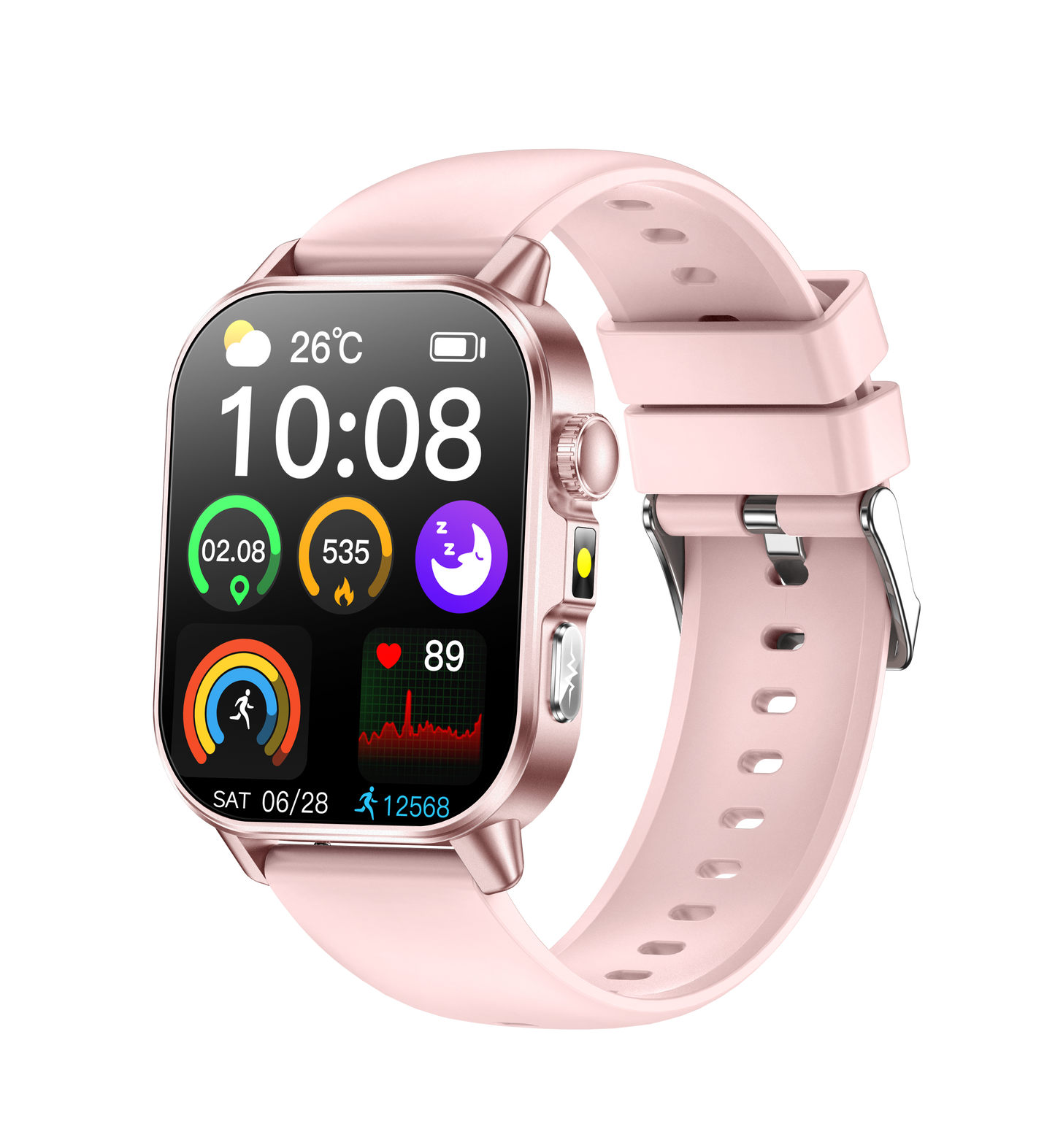 Smart body temperature monitoring watch, measure temperature in real time, find body abnormalities timely