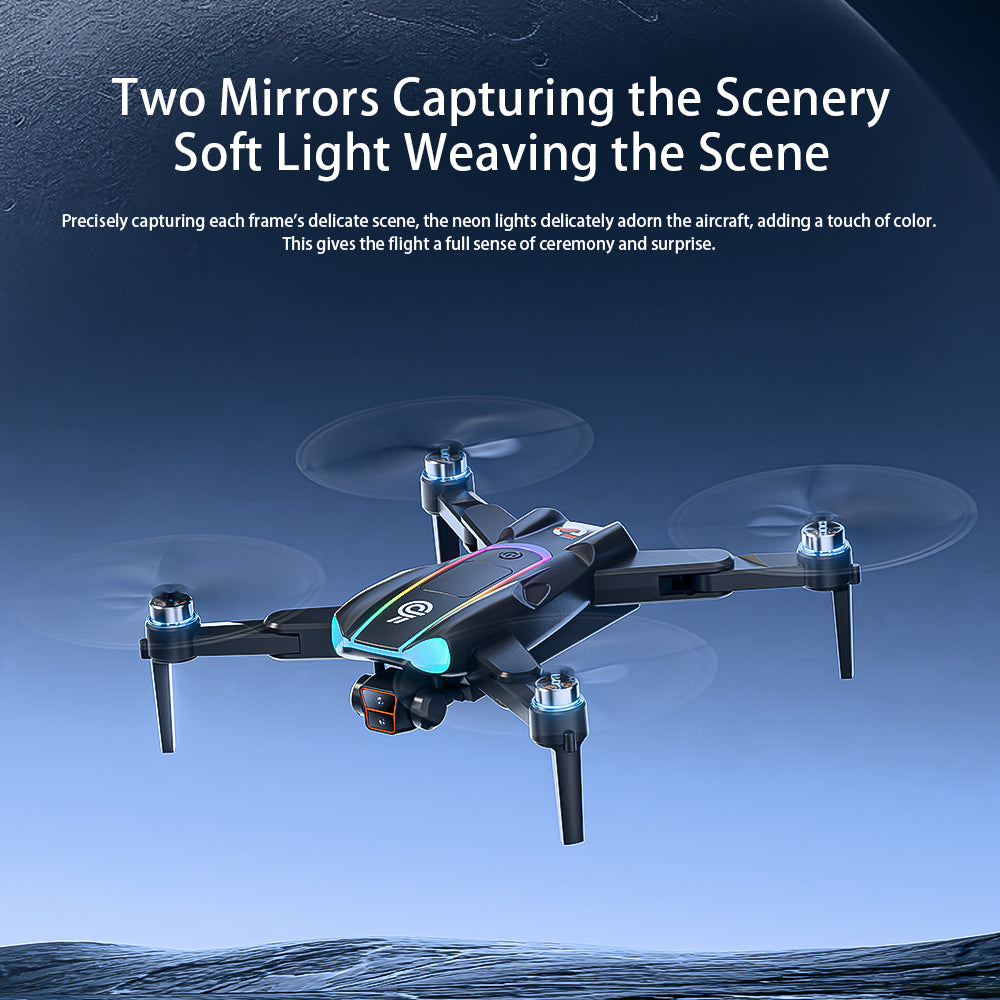 F911 Optical Flow Drone With 4.5" Screen Controller  Dual Camera Long Flight Time RC Quadcopter