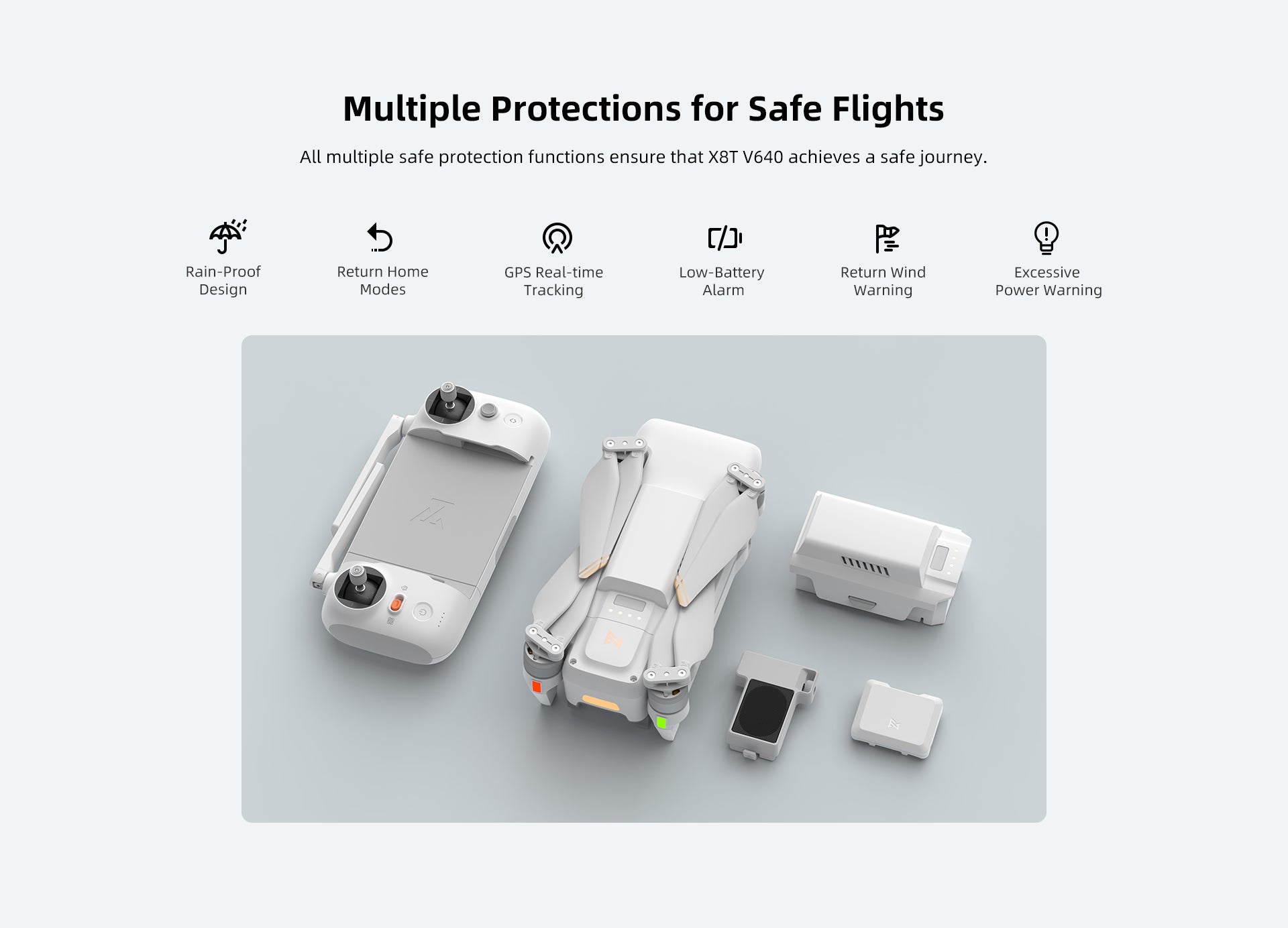 Advanced GPS drone with waypoint navigation, plan flight routes for precise shooting