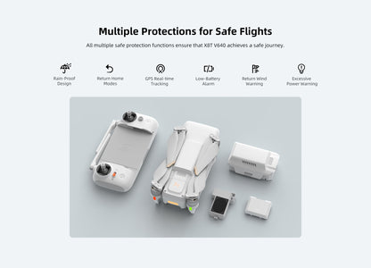 Advanced GPS drone with waypoint navigation, plan flight routes for precise shooting
