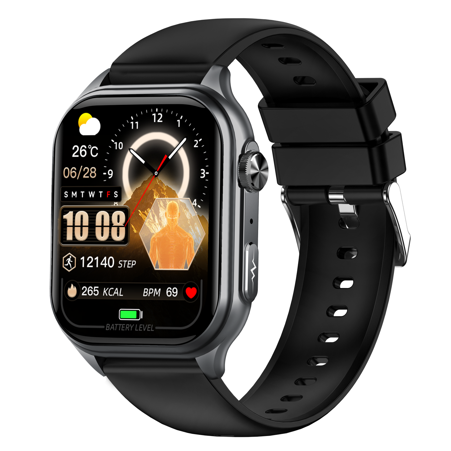 GE500  4G Smart Watch | Dual Call Family Data Share 2.06" AMOLED Fitness Tracker