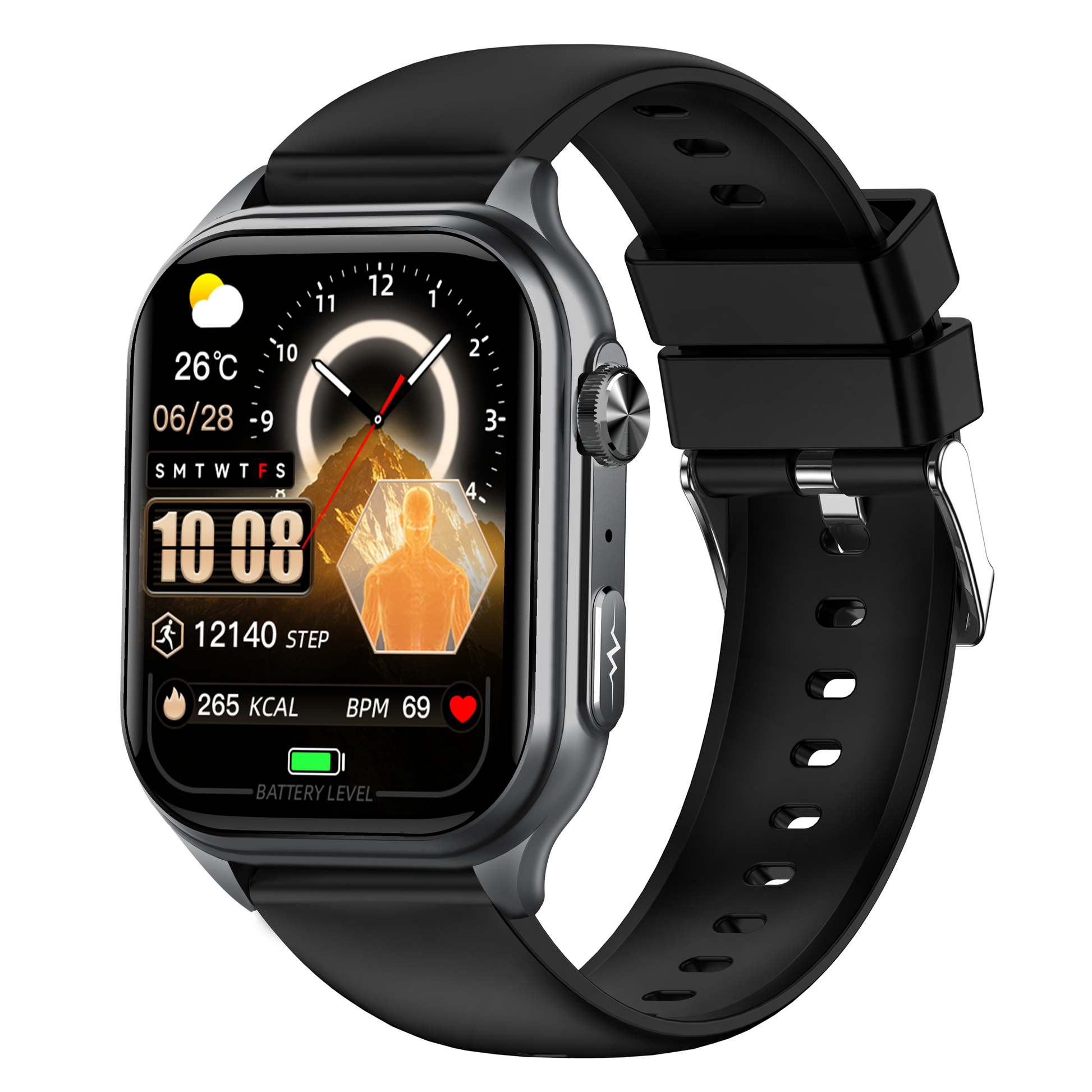 GE500  4G Smart Watch | Dual Call Family Data Share 2.06" AMOLED Fitness Tracker