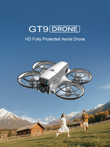 GT9 Brushless Drone 4.3" Screen Remote 4K EIS Dual Camera Optical Flow 20 Mins Flight