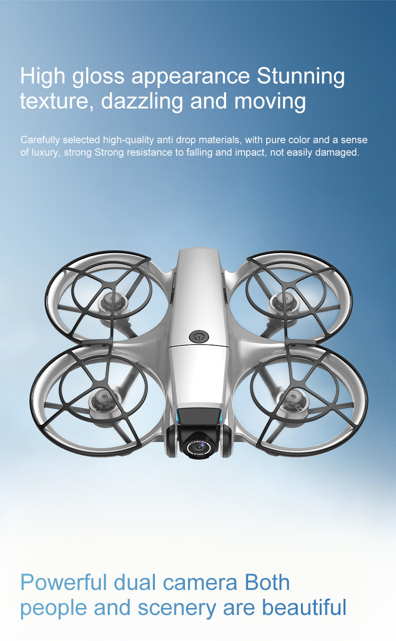 GT9 Brushless Drone 4.3" Screen Remote 4K EIS Dual Camera Optical Flow 20 Mins Flight