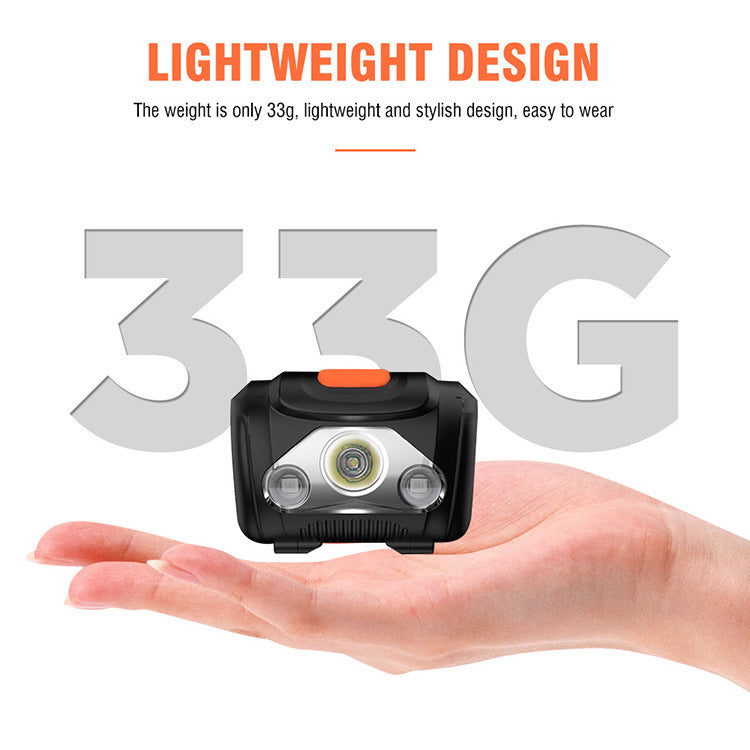 Super bright headlamp long battery, waterproof lightweight, for camping hiking night fishing