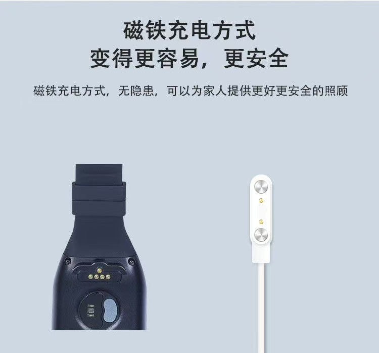 H16 4G GPS Tracking Wristband Nano SIM Card Real Time Location Tracker With Magnetic Charging
