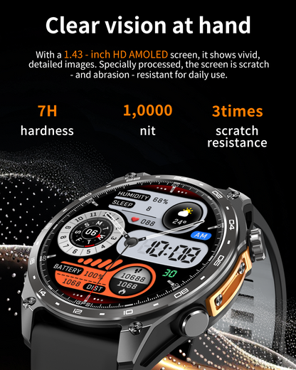 Accurately monitor heart rate and blood oxygen, long - lasting smart watch for sports, health and daily wear