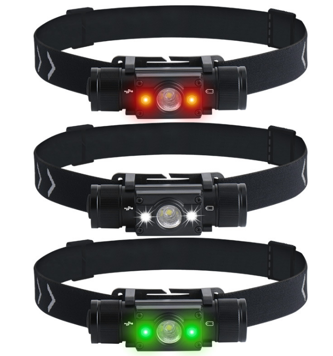 Foldable Portable Headlamp Rechargeable for Travel Camping Storage Easy