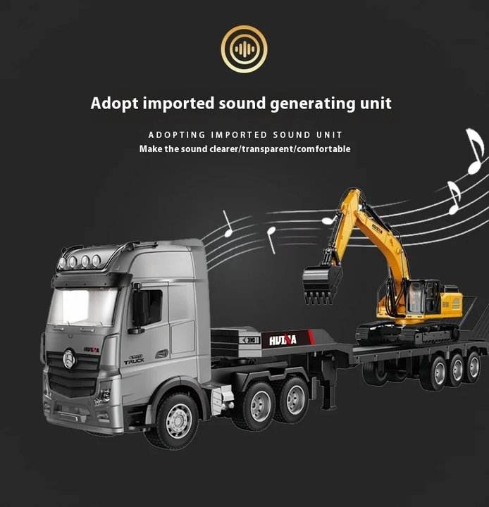 1:18 Scale Electric RC Excavator 2.4Ghz Control 30-50m Range 500mAh Battery