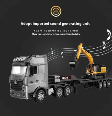 1:18 Scale Electric RC Excavator 2.4Ghz Control 30-50m Range 500mAh Battery