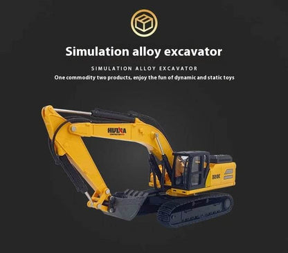 1:18 Scale Electric RC Excavator 2.4Ghz Control 30-50m Range 500mAh Battery