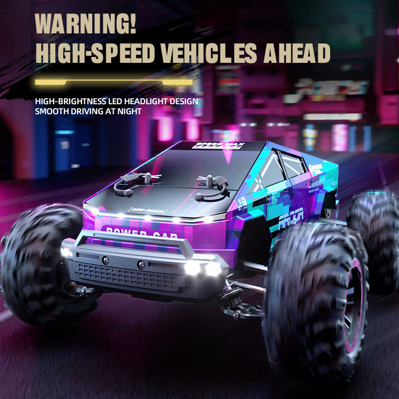 Alloy high-speed toy car, solid body anti-collision, long battery life non-stop happy driving