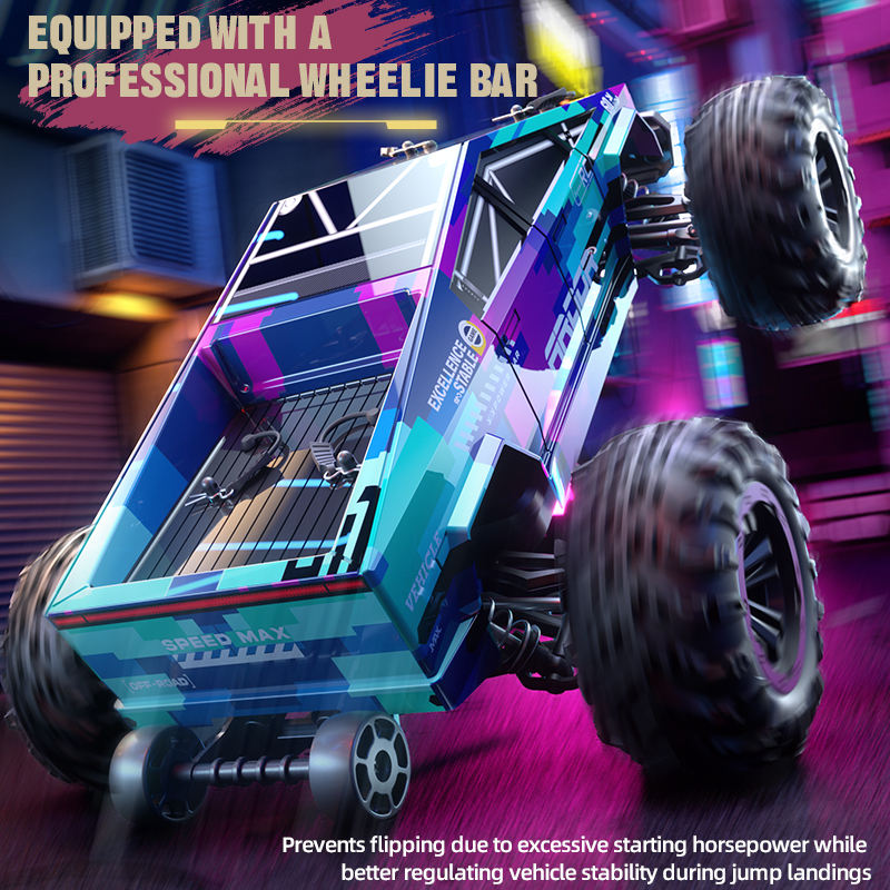 Alloy high-speed toy car, solid body anti-collision, long battery life non-stop happy driving