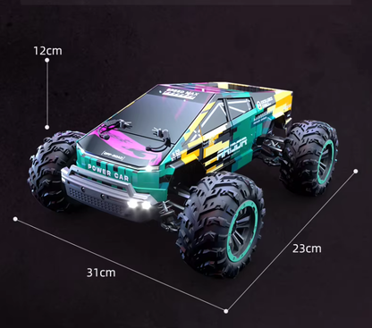 Alloy high-speed toy car, solid body anti-collision, long battery life non-stop happy driving
