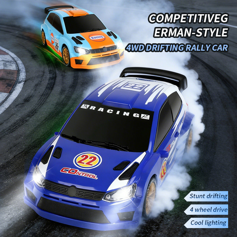German-Style 4WD Drift Rally Car, Cool Competitive Model with Smooth Drifting Performance