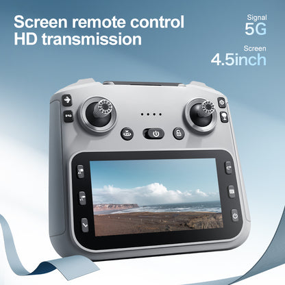 K19 MAX GPS Brushless Drone 4.5" Screen Remote 360° Laser Obstacle Avoidance 5G 4K FPV Quadcopter