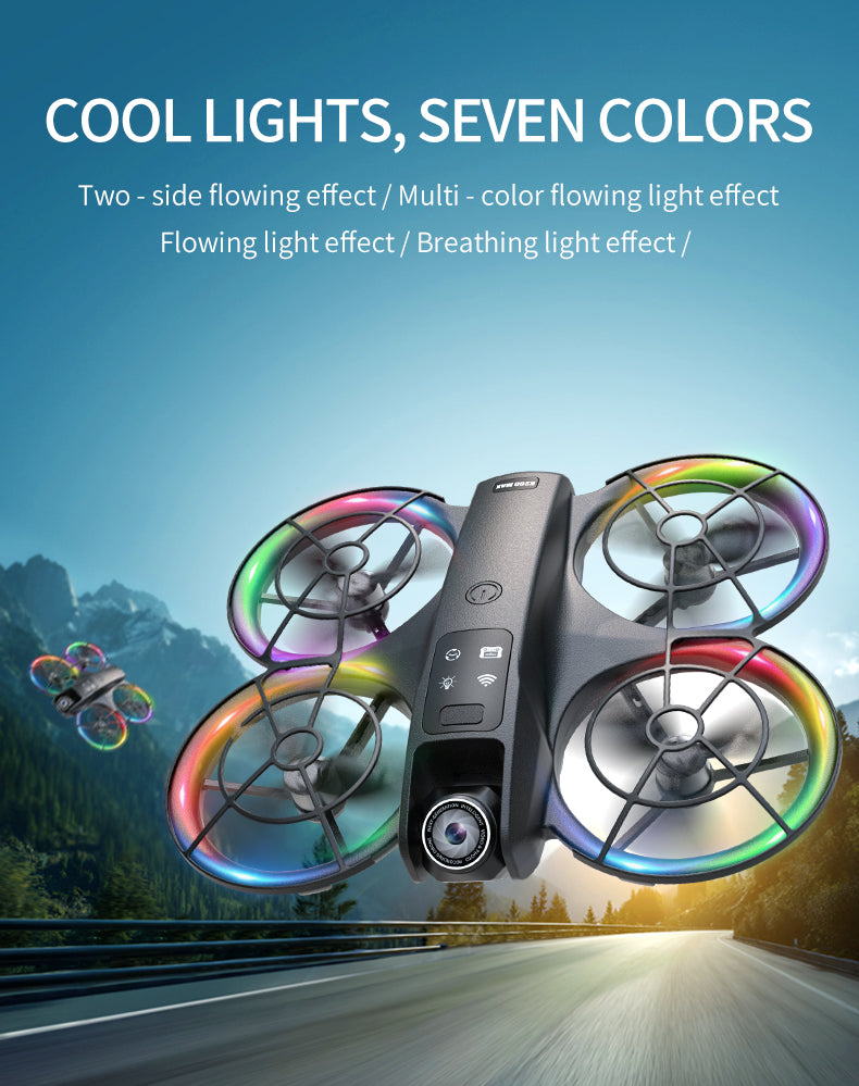 K200 MAX Brushless Drone Two Screen Versions 2.4"/4.5" Screen Remote RGB Light 4-Side Infrared Obstacle Avoidance