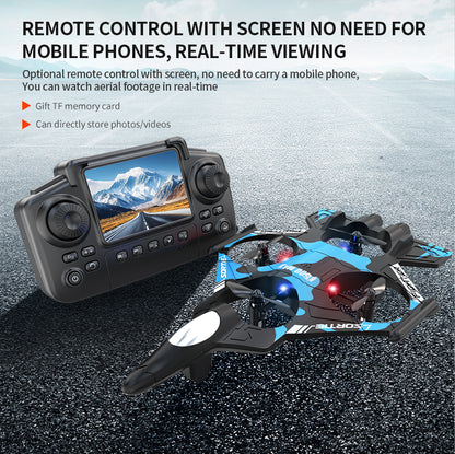 K500 MAX FPV Drone With Screen Remote Optical Flow Dual Camera Altitude Hold 360° Stunt Flip