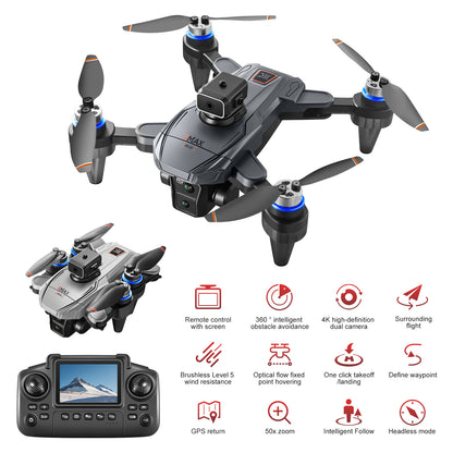 GPS-enabled mini drone with auto-return function, perfect for beginners to master aerial photography easily