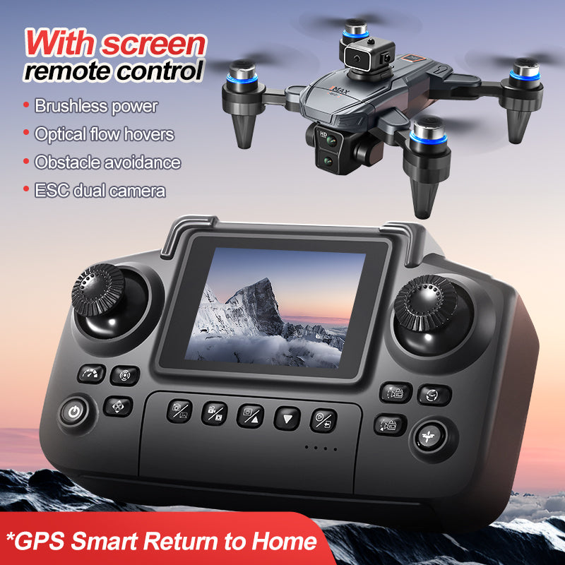 GPS-enabled mini drone with auto-return function, perfect for beginners to master aerial photography easily