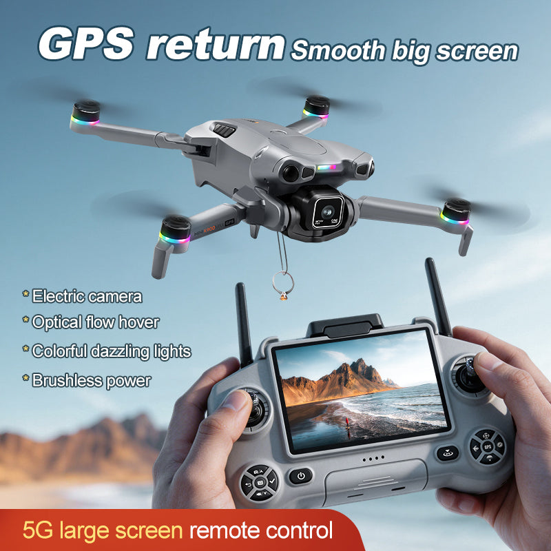 K900 MAX GPS Drone 4.5" Screen Remote 4K Camera 360° Obstacle Avoid Quadcopter