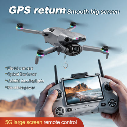 K900 MAX GPS Drone 4.5" Screen Remote 4K Camera 360° Obstacle Avoid Quadcopter