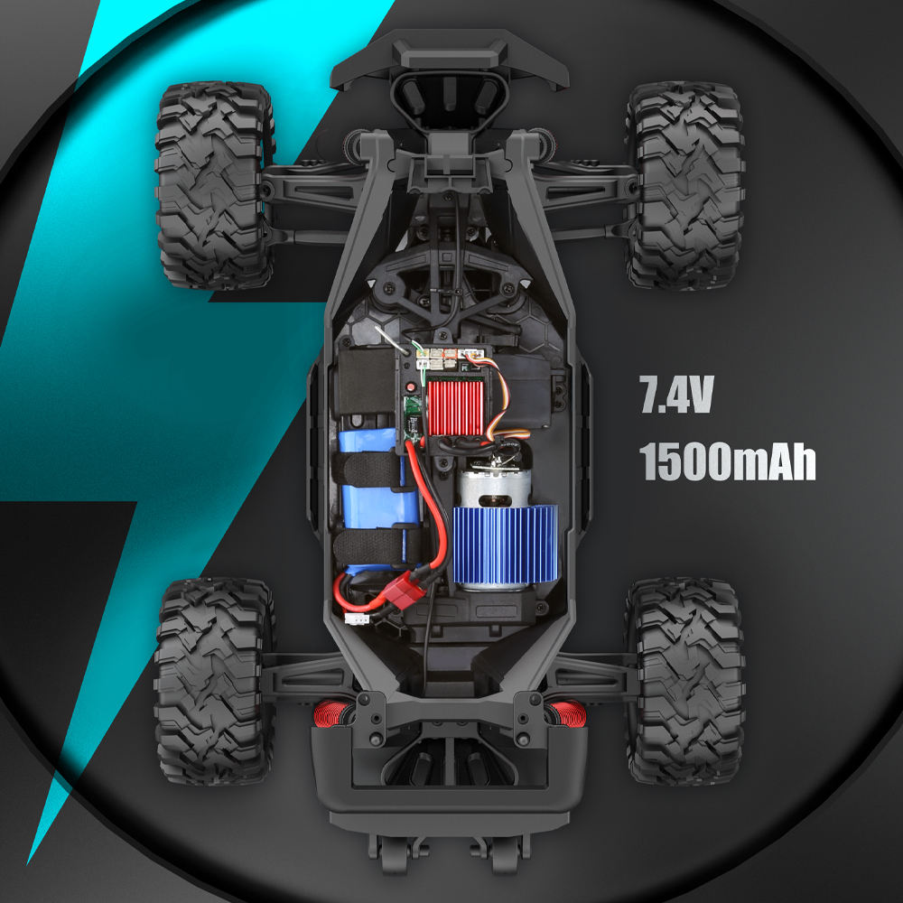Smooth-rolling toy car with strong power, stable and fast for exciting racing experience.