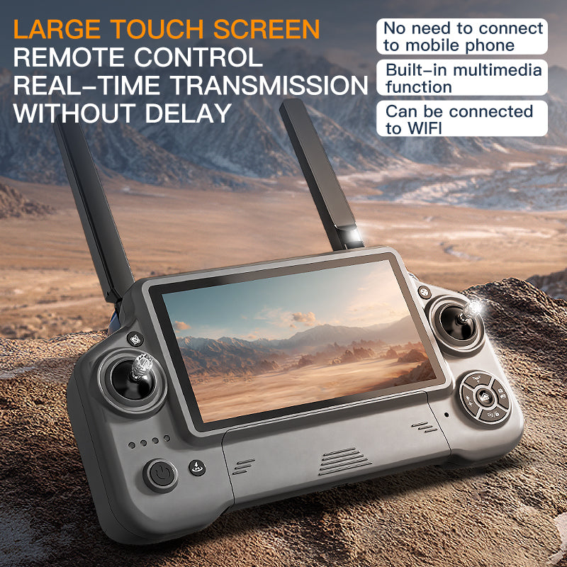 GPS drone with auto-hover function, stays steady in the air for hands-free shooting breaks