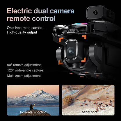 KY108 MAX RC Drone with 4.3 Inch Built-in Touch Screen Remote, One-Key Airdrop, Brushless Motor, Optical Flow Positioning, Foldable Obstacle Avoidance FPV Quadcopter for Beginners