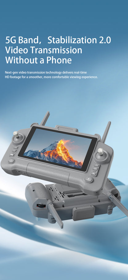Foldable L300 AIR MAX FPV Drone with Built-in Touch Screen Remote & EIS Stabilized Camera