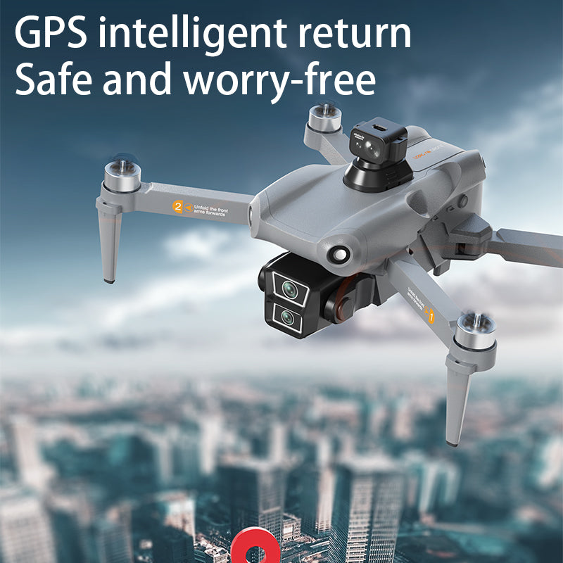 Intelligent Obstacle Avoidance Drone, 4K Ultra HD Aerial Photography, Automatic Return Home, Foldable Design, Aerial Essential for Outdoor Adventure
